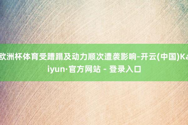 欧洲杯体育受蹧蹋及动力顺次遭袭影响-开云(中国)Kaiyun·官方网站 - 登录入口
